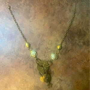 Lovely faux gold necklace with lobster clasp for a night on the town.